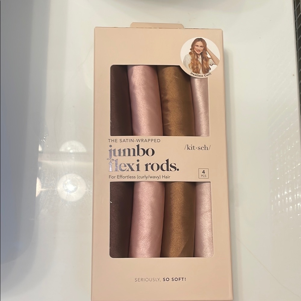 Kitsch Jumbo Flexi Rods - Pink and Brown